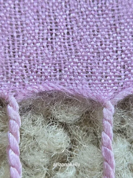 Minu Madhu Wool/Silk Scarf Lavender Purple Barcelona Spain - Picture 5 of 13